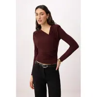 Trendyol Camiseta marrón castaño