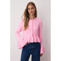 Trendyol Cárdigan rosa claro