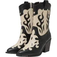 Buffalo Botas camperas ecru / negro