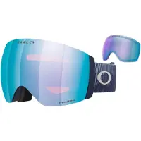 Oakley - Máscaras de esquí - Flight Deck Pro L Stonewash Mtn Prizm Sapphire Iridium - Azul
