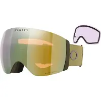 Oakley - Máscaras de esquí - Flight Deck Pro L Fern Prizm Sage Gold Iridium - Caqui