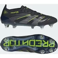 Adidas adidasBota de fútbol PREDATOR ELITE césped natural húmedo 44 2/3 Core Black / Carbon / Lucid Lemon Unisex