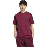 Adidas - Essentials Single Jersey Left Chest Branded Tee - Camiseta de manga corta size L, rojo