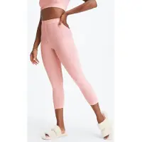 Fabletics Restoreknit High-waisted 7/8 Legging Pink Dust Heather Talla: M Short | Leotardos Outlet | Mujer | Rosa
