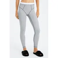 Fabletics Waffle Legging Classic Grey Heather/white Talla: 1X REG | Leotardos Outlet | Mujer | Gris
