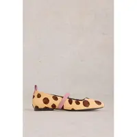 White Stuff Minnie Strap Leather Ballerina Natural Print Talla: 5 | Bailarinas Outlet | Mujer