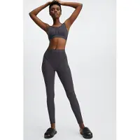 Fabletics Waffle Legging Pewter/pewter Logo Talla: M REG | Leotardos Outlet | Mujer