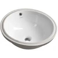 Hak Lavabo de encastre de cerámica Creavit, 38x38 cm, blanco