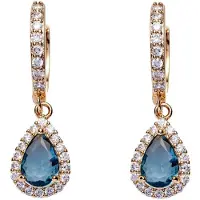 U.S. POLO ASSN. Pendientes 'Mariah' azul claro