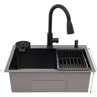 OEM Fregadero de cocina, grifo extensible, dispensador de jabón, 1 unidad