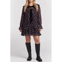 The Kooples Short Dress With Long Sleeves Black Talla: 34 | Mini Vestidos Outlet | Mujer | Negro