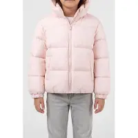 Calvin Klein Girls Mini Me Short Hooded Parka Mangano Calcite Talla: 12 | Chaquetas Outlet | Unisex