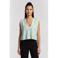 Iro Paris Florena Top Aqua Talla: 36 | Blusas Outlet | Mujer | Cian