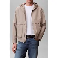 Calvin Klein Long Sleeve Ripstop Hooded Fleece Vintage Khaki Talla: L | Chaquetas Outlet | Hombre | Marrón