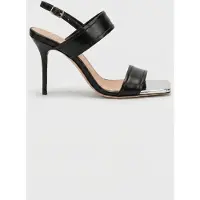 Iro Paris Chlorite Met Sandals Black/silver Talla: 36 | Chancletas Outlet | Mujer | Marrón