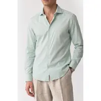 Calvin Klein Slim Striped Straight Shirt Sage Talla: 40 | Camisas de Trabajo Outlet | Hombre | Verde