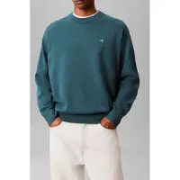 Calvin Klein Eu Long Sleeve Cotton Relaxed Crewneck Tahoe Green Talla: L | Jerséis Outlet | Hombre | Verde