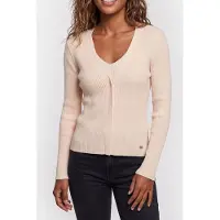 Calvin Klein Long Sleeve Cardigan With Tank Rib Set Mother Of Pearl Talla: S | Manga Larga Outlet | Mujer | Blanco