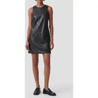 Calvin Klein Faux Leather Mini Dress Black Talla: L | Mini Vestidos Outlet | Mujer | Negro