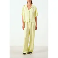 American vintage Shaning Shirt Rayures Jaunes Fluo Talla: L | Camisas Outlet | Mujer