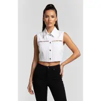 Iro Paris Rebaka Top Optical White Talla: 40 | Chaquetas Outlet | Mujer | Blanco