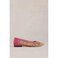 White Stuff Winnie Woven Ballerina Bright Pink Talla: 5 | Bailarinas Outlet | Mujer | Rosa