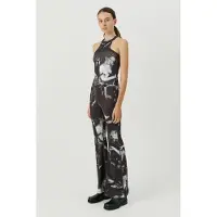 Soulland Haven Pants Black Aop Talla: L/XL | Pantalones Outlet | Unisex | Negro