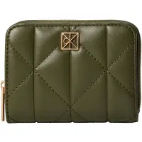 Calvin Klein Quilted Flap Zip Around Wallet Cypress Talla: OS | Billeteras Outlet | Mujer
