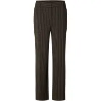 Selected Pantalón de pinzas 'SLFRITA' marrón / blanco
