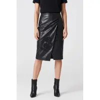 Guess Marciano GUESS Fiona Embro Midi Ski Jet Black A996 Talla: 36 | Faldas de Cuero Outlet | Mujer | Negro
