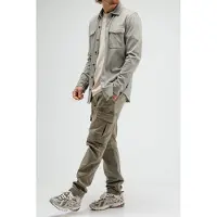 Butcher of Blue Finn Pocket Jersey Overshirt Slate Grey Talla: S | Camisas Casuales Outlet | Hombre | Gris