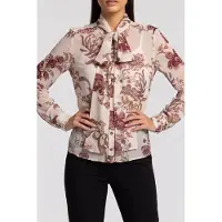 Guess Marciano GUESS Verity Bow Ls Blouse Floral Paysley Ice C Talla: 38 | Manga Larga Outlet | Mujer