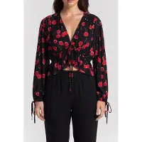 The Kooples Long-lasting Top Black - Red Talla: 40 | Manga Larga Outlet | Mujer | Negro