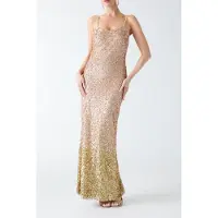 Guess Marciano GUESS Marilyn Long Dress Real Gold Talla: 44 | Vestidos Maxi Outlet | Mujer | Amarillo