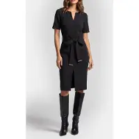 Guess Marciano GUESS Bessy Slim Ss Midi D Jet Black A996 Talla: 44 | Vestidos Midi Outlet | Mujer | Negro