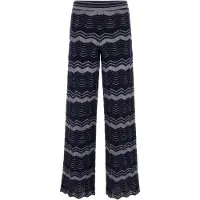 Guess Marciano GUESS Rita Wide Leg Pant S Navy And Spring Iris Talla: M | Pantalones Outlet | Mujer | Azul