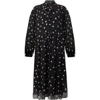 Lala Berlin Vestido camisero negro / blanco