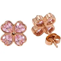 Purelei Pendientes 'Rosa Cuore' oro rosa
