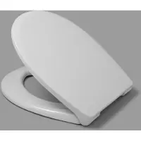 Hamberger Sanitary Asiento de inodoro Haro Korfu SoftClose, sistema de fijación excéntrica, acero inoxidable, color blanco alpino (modelo C0202Y)