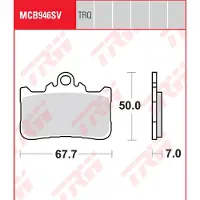 TRW Pastillas De Freno Sinterizadas Mcb946sv