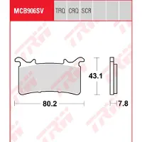 TRW Pastillas De Freno Sinterizadas Mcb906sv