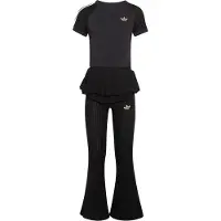 Adidas Originals adidasCONJUNTO DE CAMISETA ENTALLADA Y MALLAS DE PUNTO 116 Black Niño