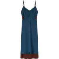 Motivi Vestido azul moteado
