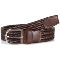 Howard London Cinturón 'Howard Braided Stretch Belt Asher Brown' marrón