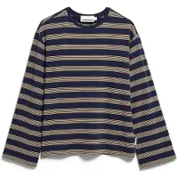 Armedangels - Women's Marynaa Fine Stripe - Camiseta de manga larga size XXL, azul