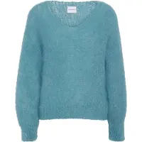 Americandreams Jersey talla grande 'Milana Mohair' turquesa