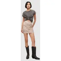 AllSaints Brielle Emb Skirt Pale Pink Talla: 16 | Mini Faldas Outlet | Mujer | Rosa