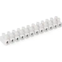 EDM Kit de regletas de conexión de 4x6 mm, color blanco. Blanco. Talla única