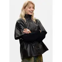 Desigual , Poncho Efecto Piel, Mujer, Poliuretano, MarróN, U