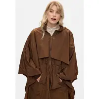 Desigual , Poncho impermeable, Mujer, Poliamida, MarróN, U